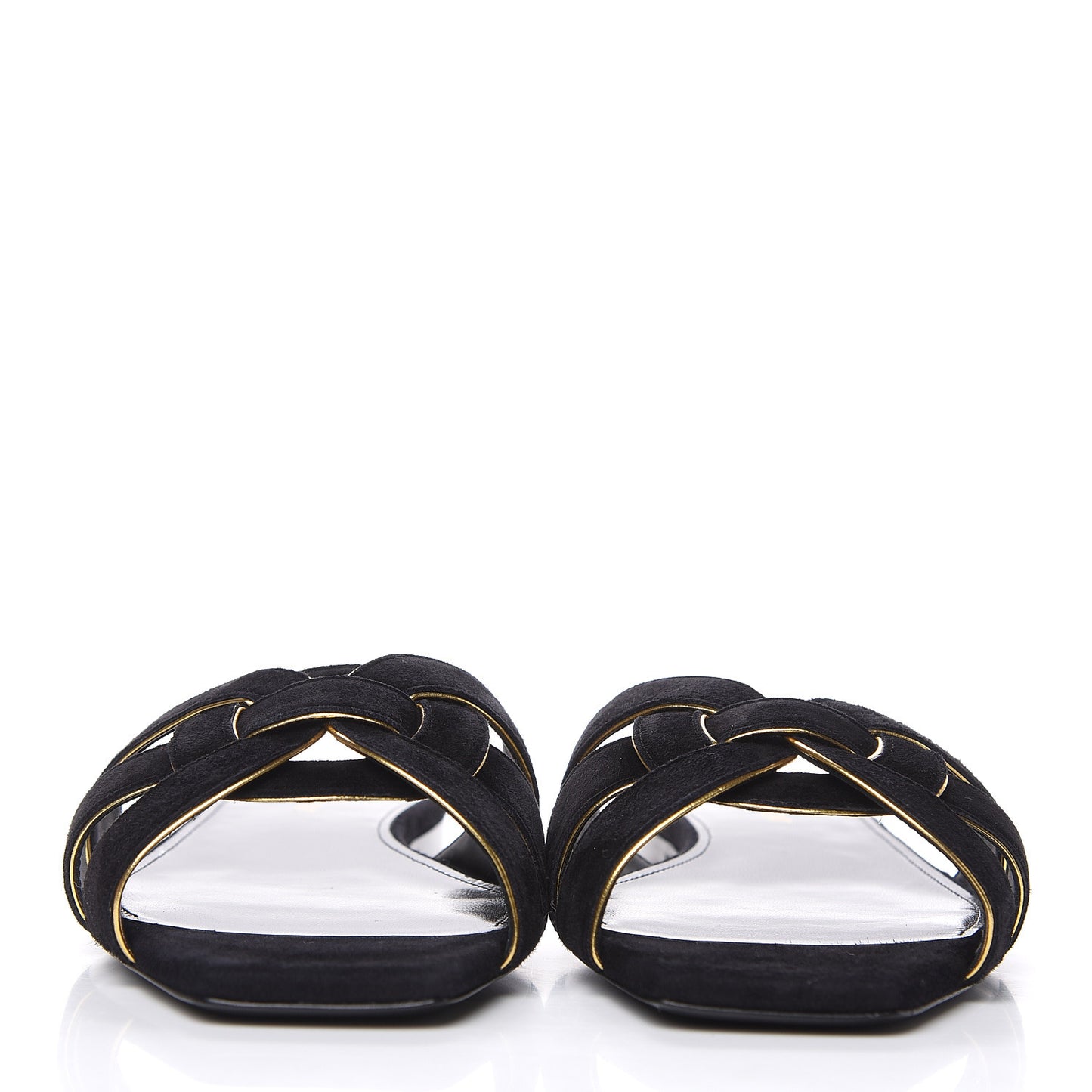 Suede Tribute 05 Slide Sandals 37 Black