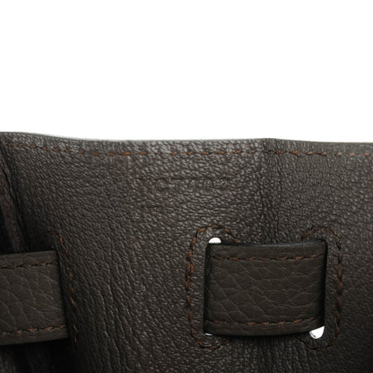 Hermes Taurillon Clemence Kelly Retourne 32 Etain 11 of 25