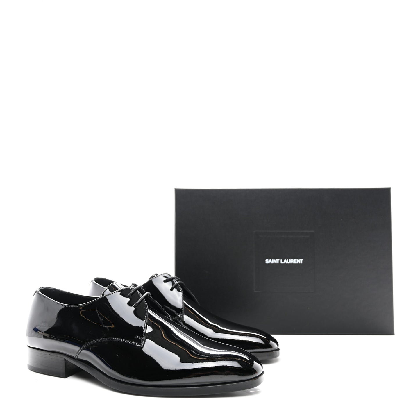 Patent Lace Up Wyatt 25 Derby Shoes 40 Black