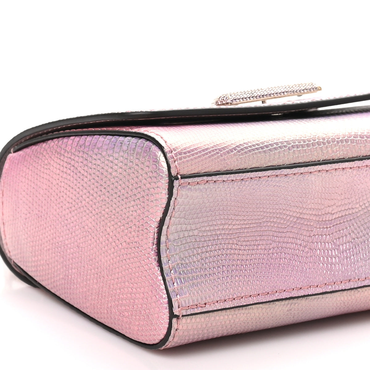 Louis Vuitton Iridescent Lizard Mini Swarovski Twist Shoulder Bag Pink 9 of 11