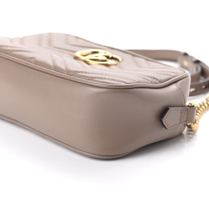 Gucci Calfskin Matelasse Small GG Marmont Chain Shoulder Bag Porcelain Rose 7 of 10