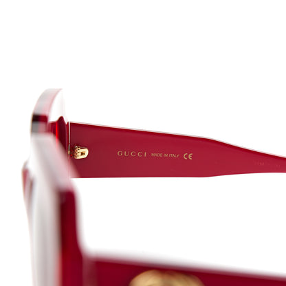 Gucci Square Web Frame GG0178S Sunglasses Red 6 of 8