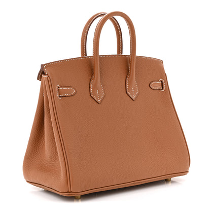Hermes Togo Birkin 25 Gold 3 of 10