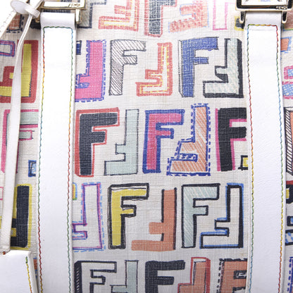 Fendi Zucca Spalmati Vitello FF Multicolor Forever Boston Multicolor White 10 of 10