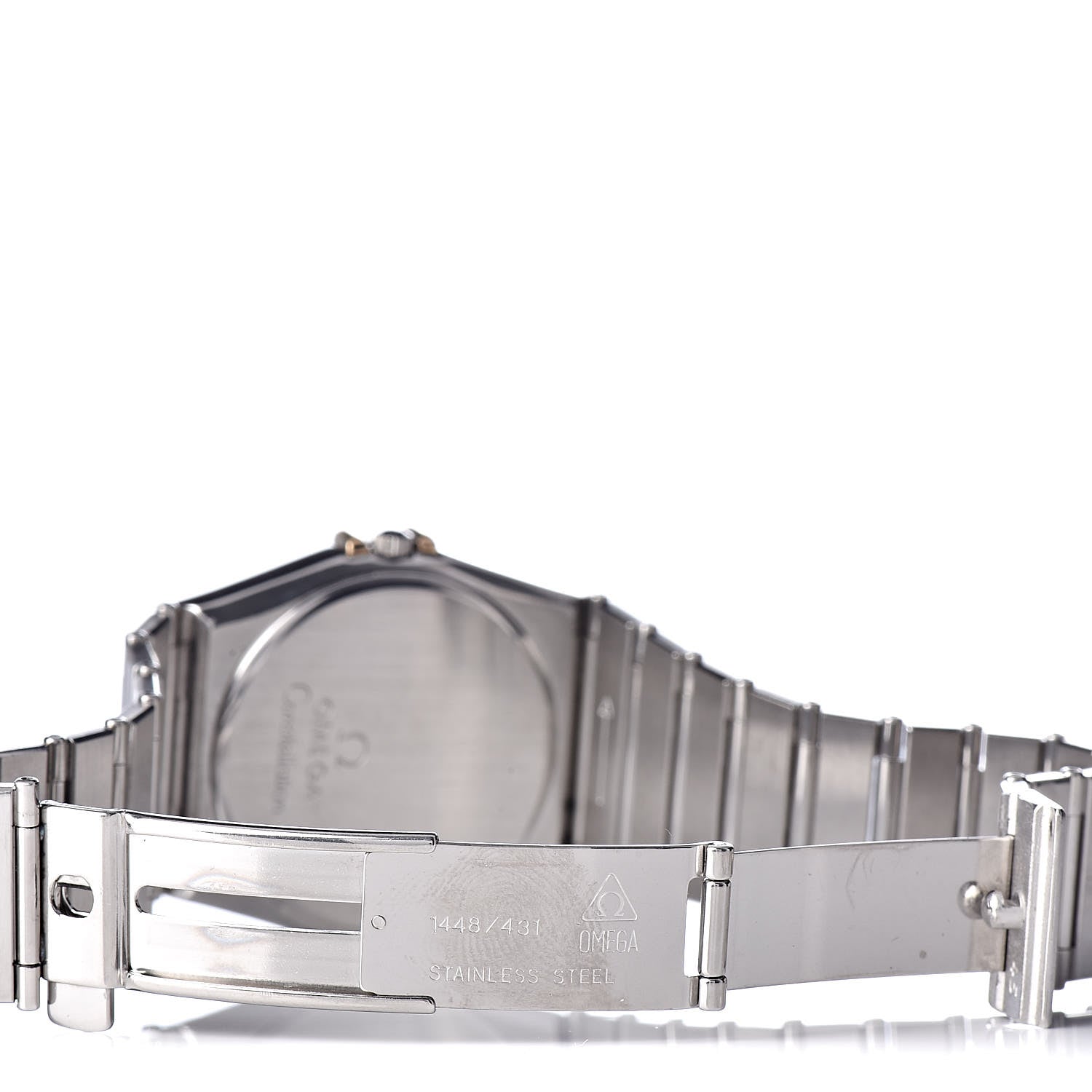 Omega Stainless Steel 18K Yellow Gold 33mm Constellation Day-Date Quartz Watch White 396.1070 5 of 6