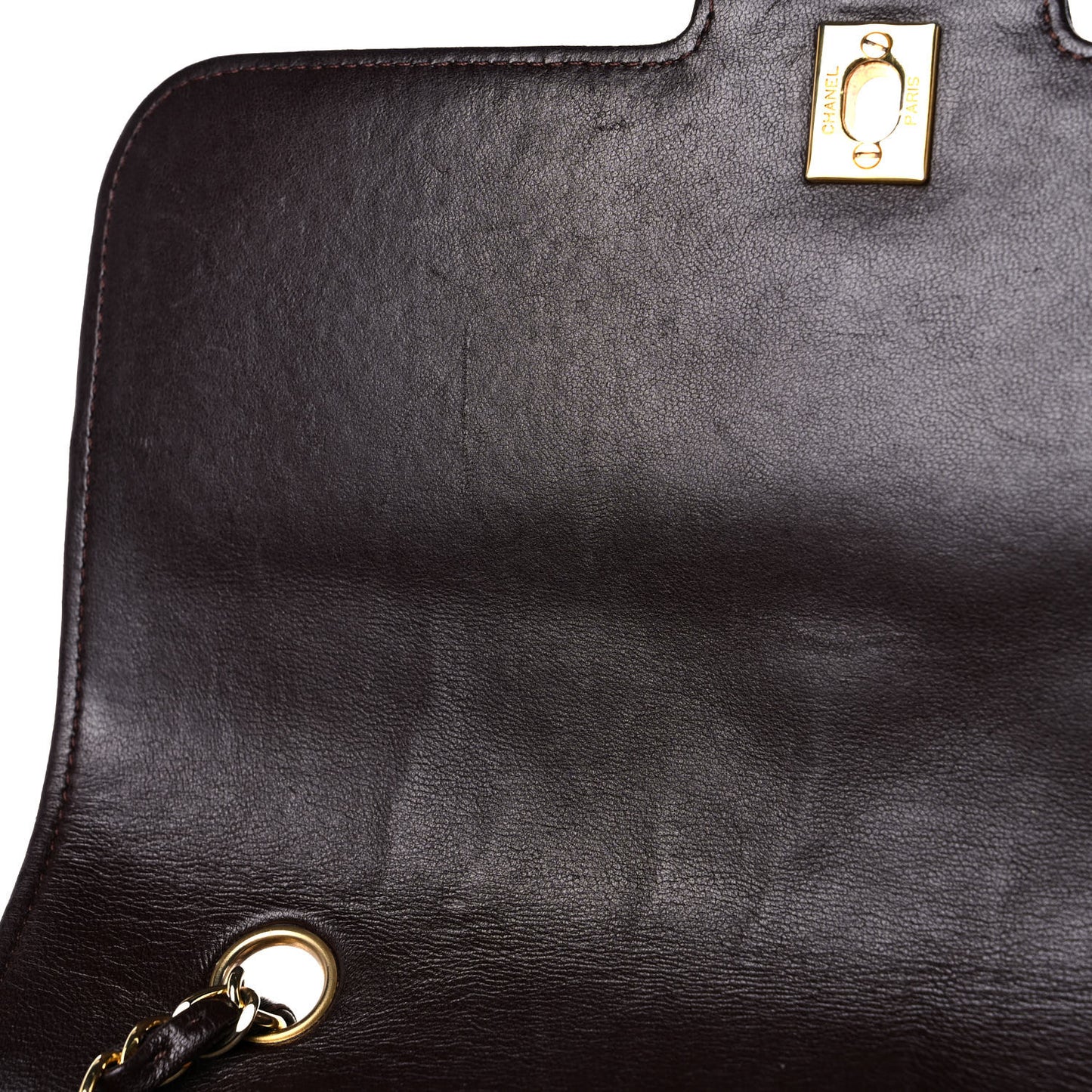 Lambskin Quilted Medium Single Flap Burgundy