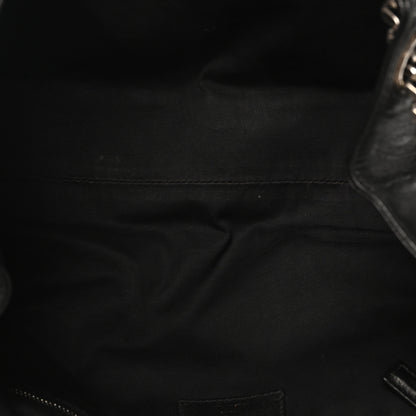 Saint Laurent Pebbled Lambskin Chevron Monogram Large Nolita Black 5 of 11