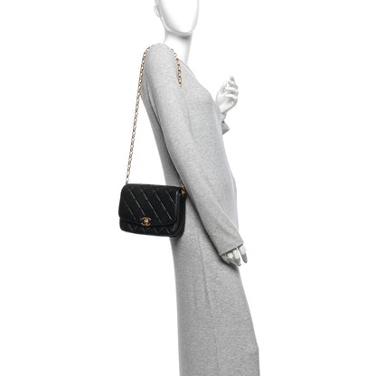 Chanel Lambskin Quilted Small CC Coin Flap Bag Black 2 of 10