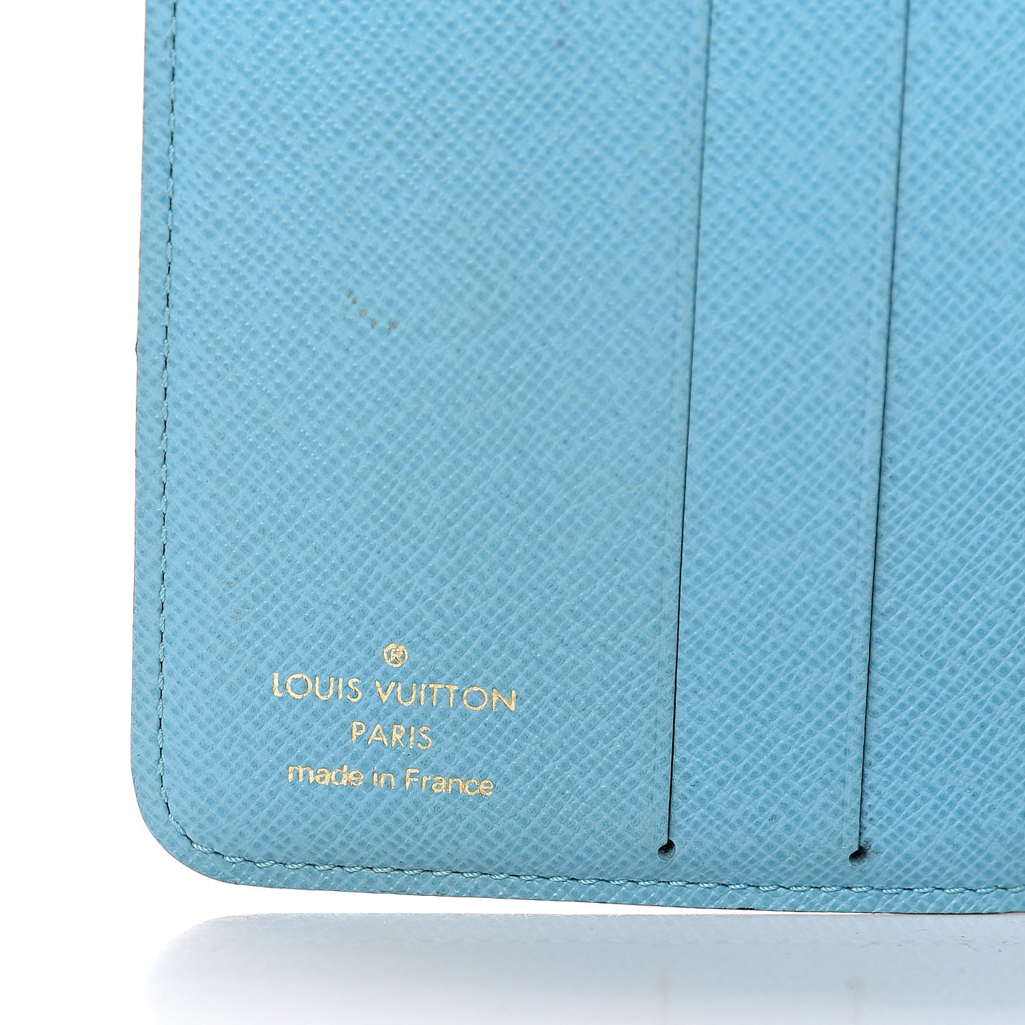 Monogram Groom Compact Zip Wallet Blue
