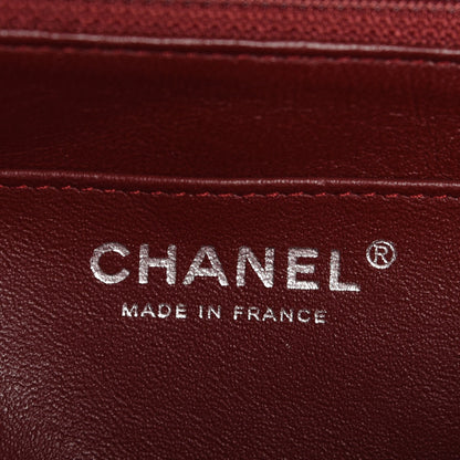Chanel Caviar Quilted Jumbo Single Flap Dark Red 12 of 13