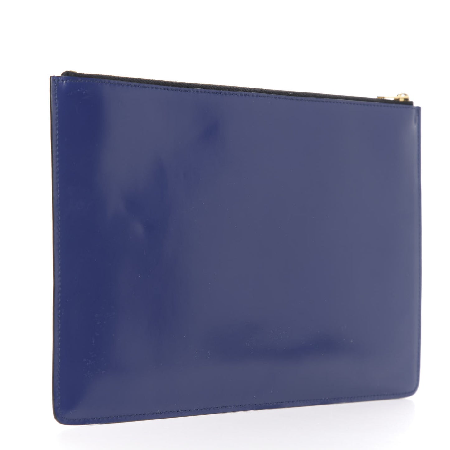 Smooth Calfskin Zip Pouch Indigo