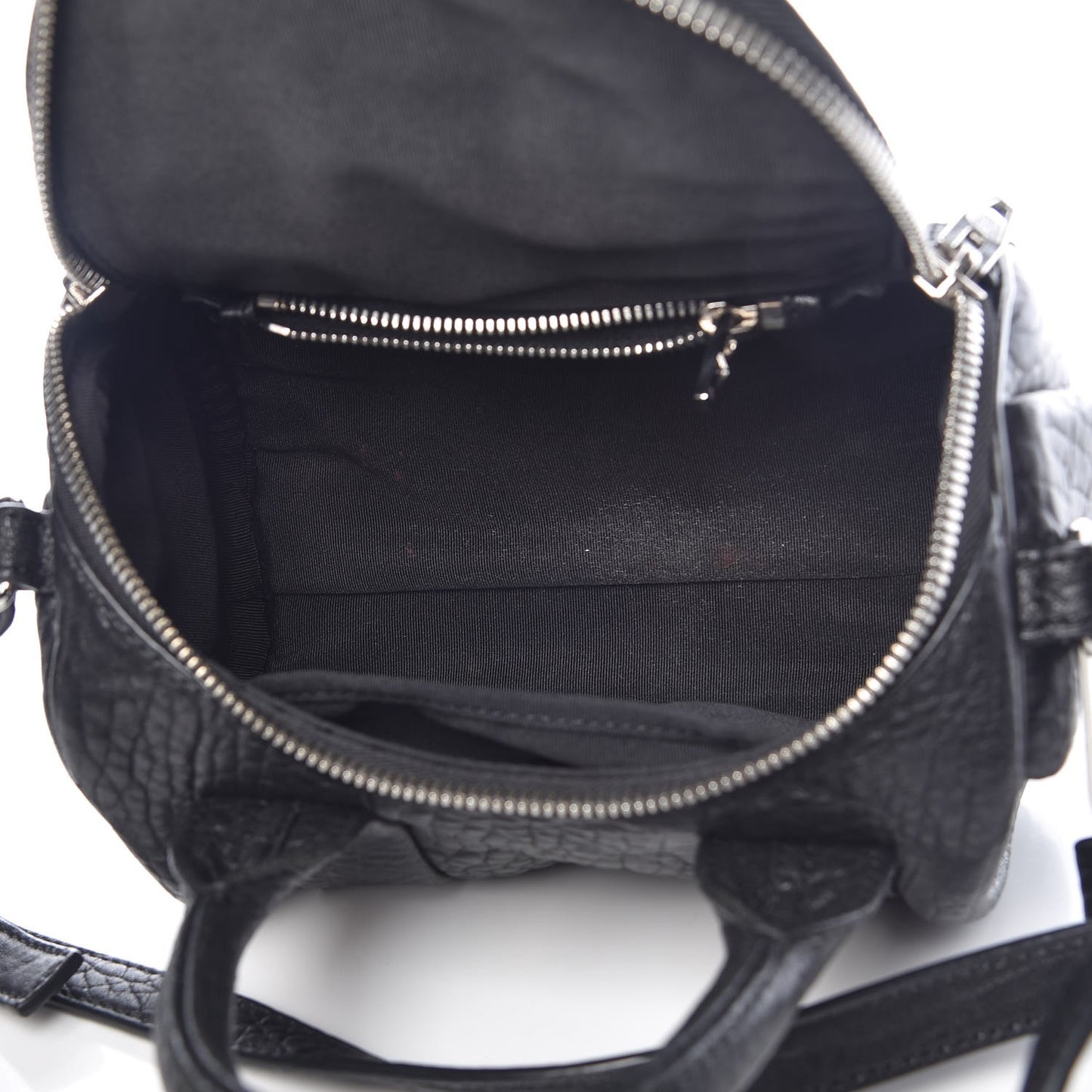 Pebbled Lambskin Mini Rockie Black Rhodium Hardware