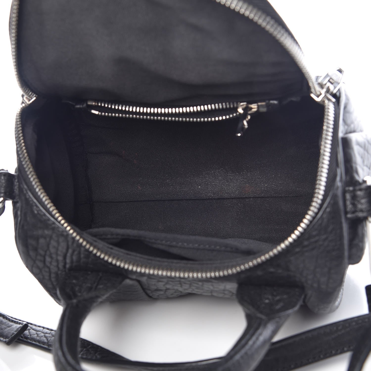Alexander Wang Pebbled Lambskin Mini Rockie Black Rhodium Hardware 6 of 10