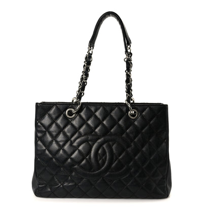 Chanel Caviar Quilted Grand Shopping Tote GST Black 1 of 10