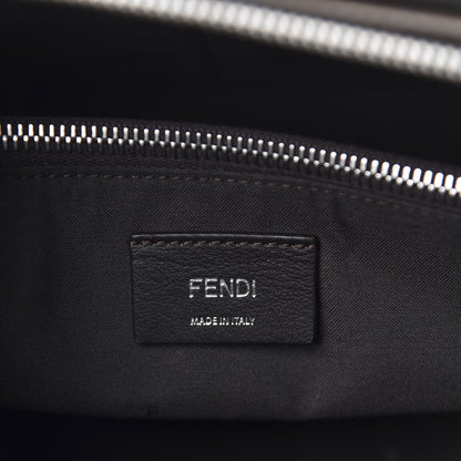 Fendi Vitello Dolce Bi-Color FF 1974 Embossed Medium By The Way Boston Bag Maya Black 8 of 11
