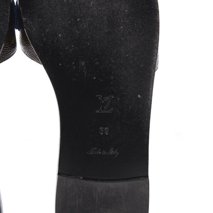 Louis Vuitton Patent Calfskin Monogram Black Heart Flat Mules 39 Cacao 7 of 10