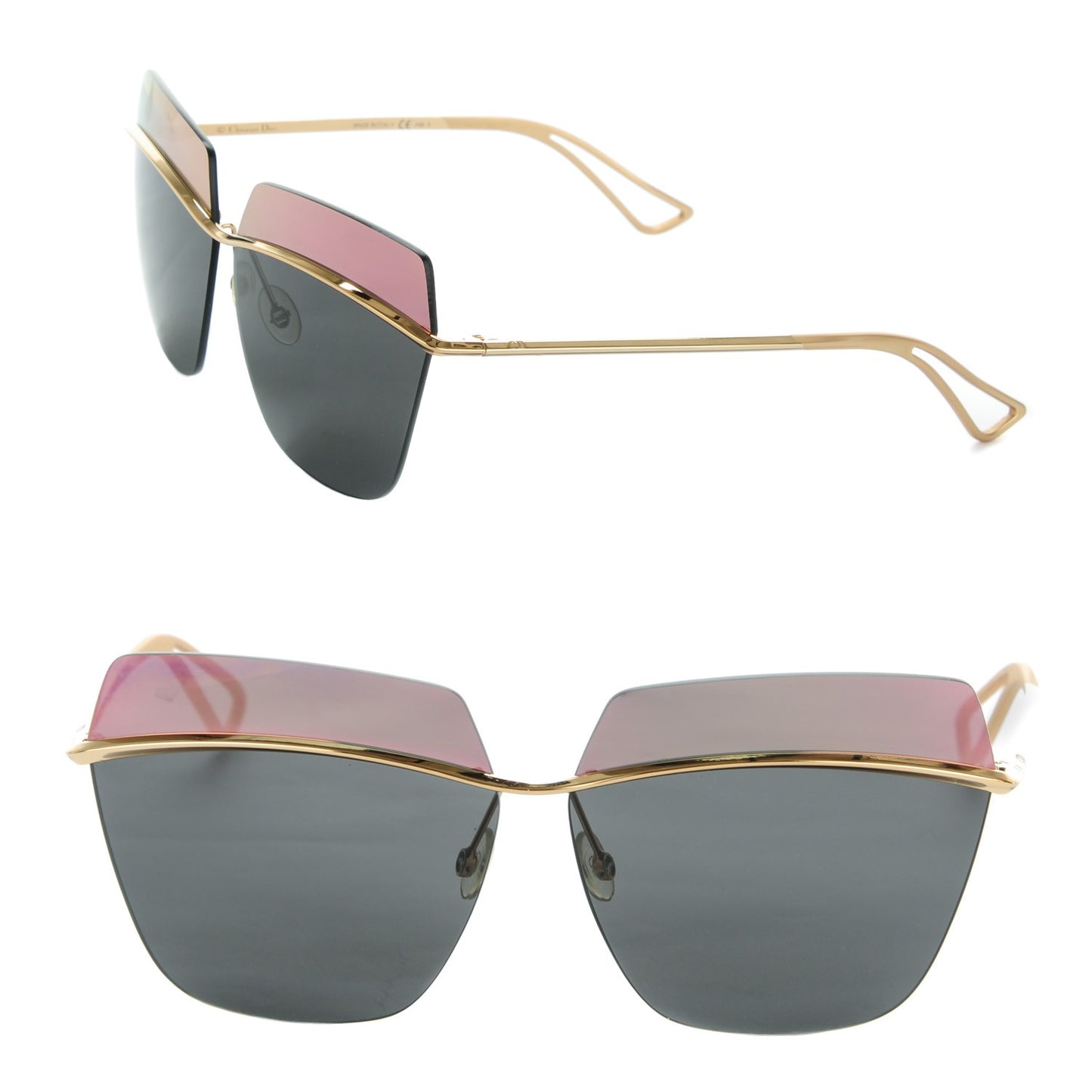 Metallic Sunglasses Rose Gold