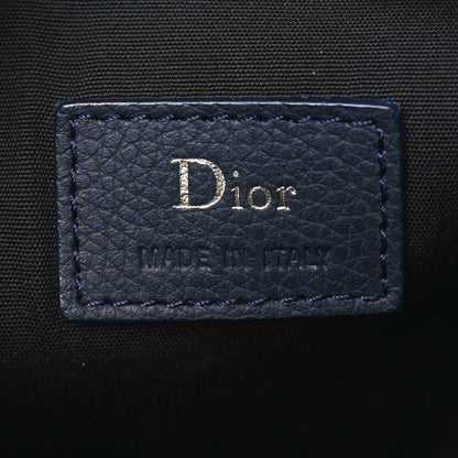 Christian Dior HOMME Grained Calfskin Mens Roller Pouch Blue 6 of 8