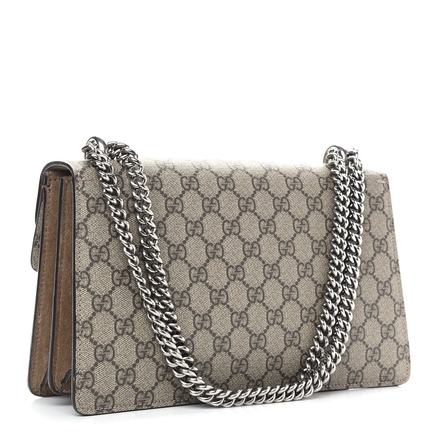 Gucci GG Supreme Monogram Small Dionysus Shoulder Bag Taupe 3 of 13