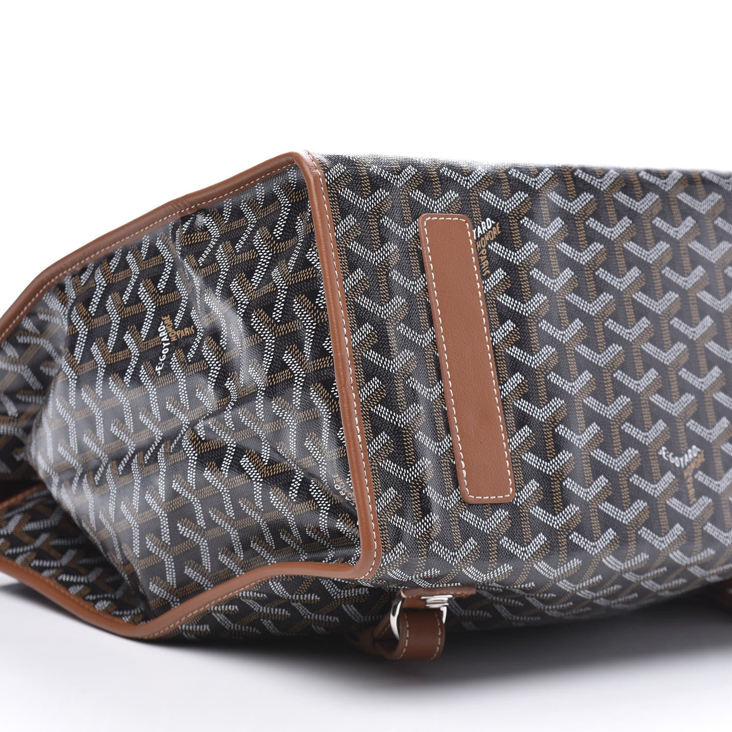 Goyard Goyardine Saint Leger Soft Briefcase Backpack Black Gold 6 of 8