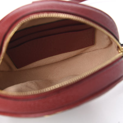 Gucci GG Supreme Monogram Web Flora Mini Ophidia Round Backpack Red 4 of 9