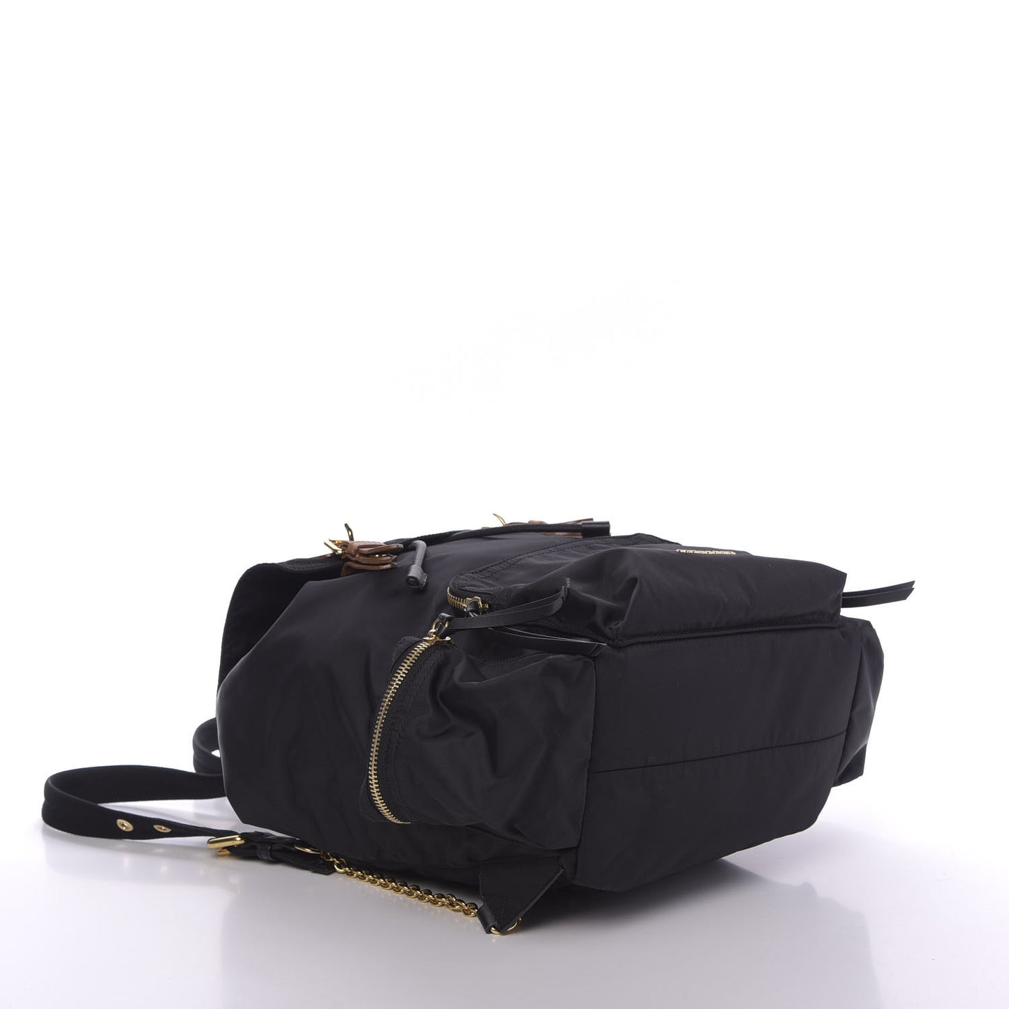 Nylon Large Rucksack Backpack Black