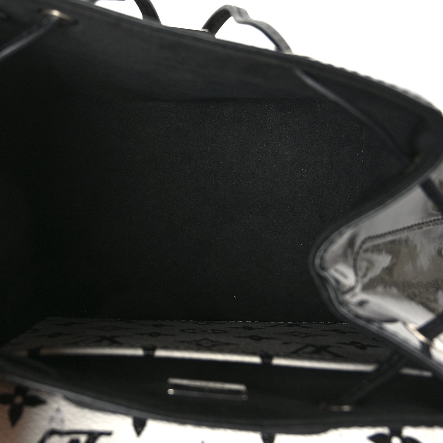 Louis Vuitton Patent Monogram Hot Springs Backpack Black White 5 of 10