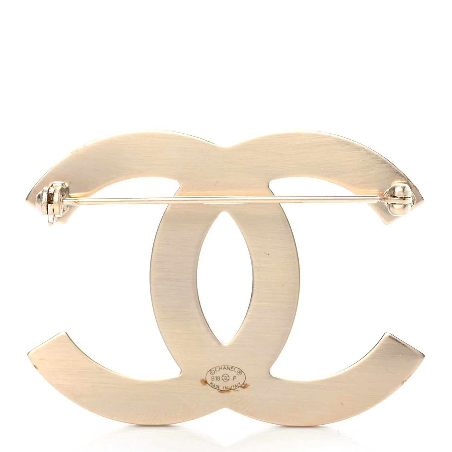 Chanel Pearl CC Brooch Gold 2 of 3