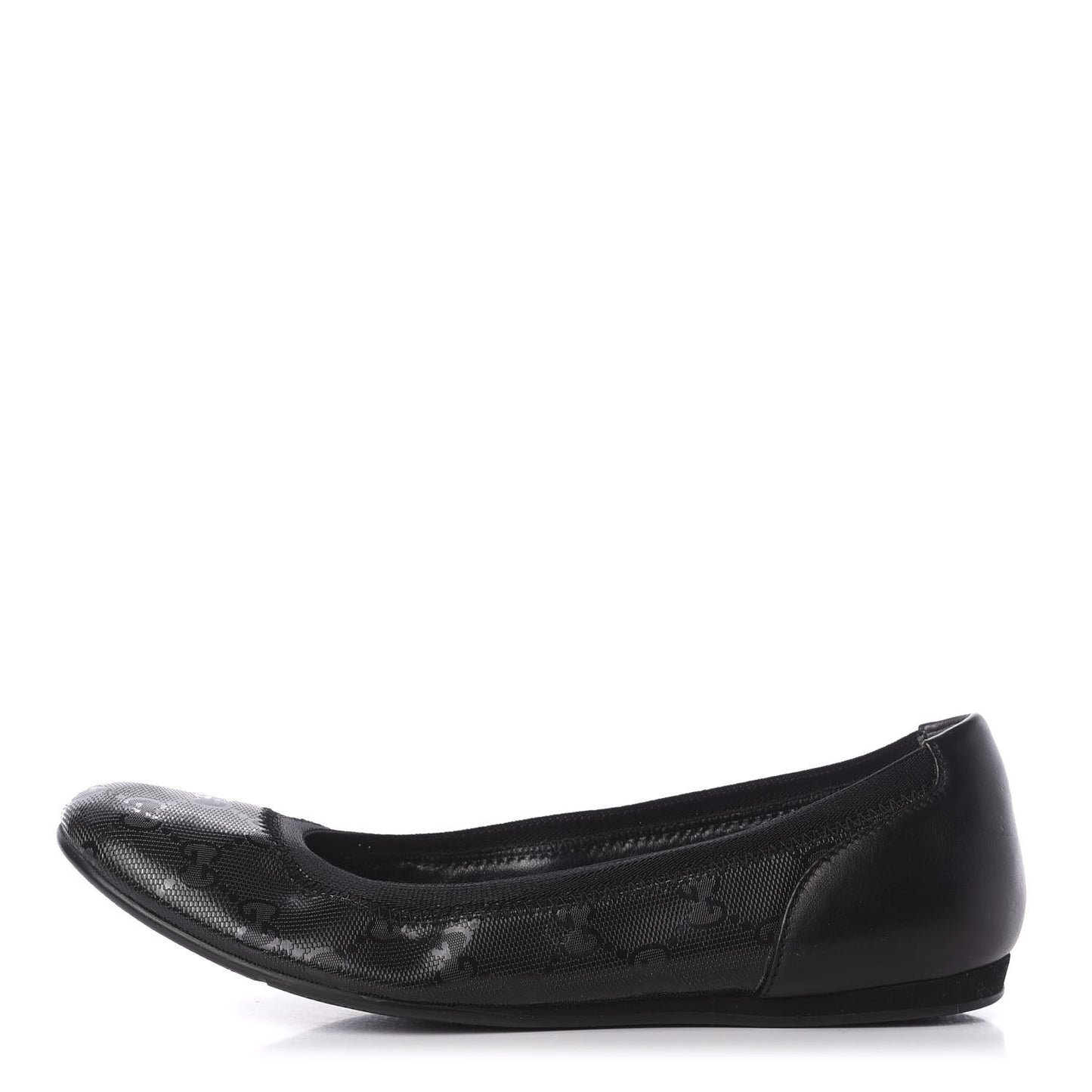 Imprime Monogram Ballerina Flats 36 Black