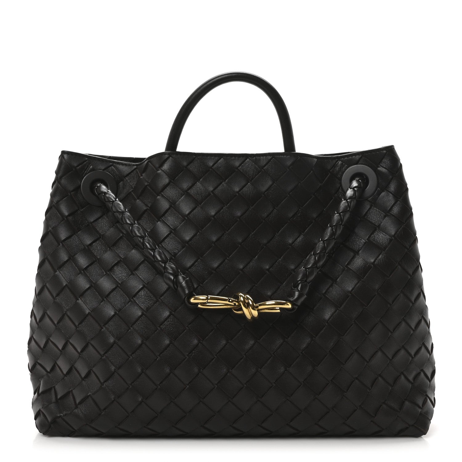 Bottega Veneta Nappa Intrecciato Medium Andiamo Shoulder Bag Fondant 1 of 9