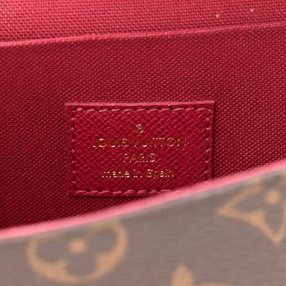 Louis Vuitton Monogram Pochette Felicie Chain Wallet Fuchsia 6 of 14