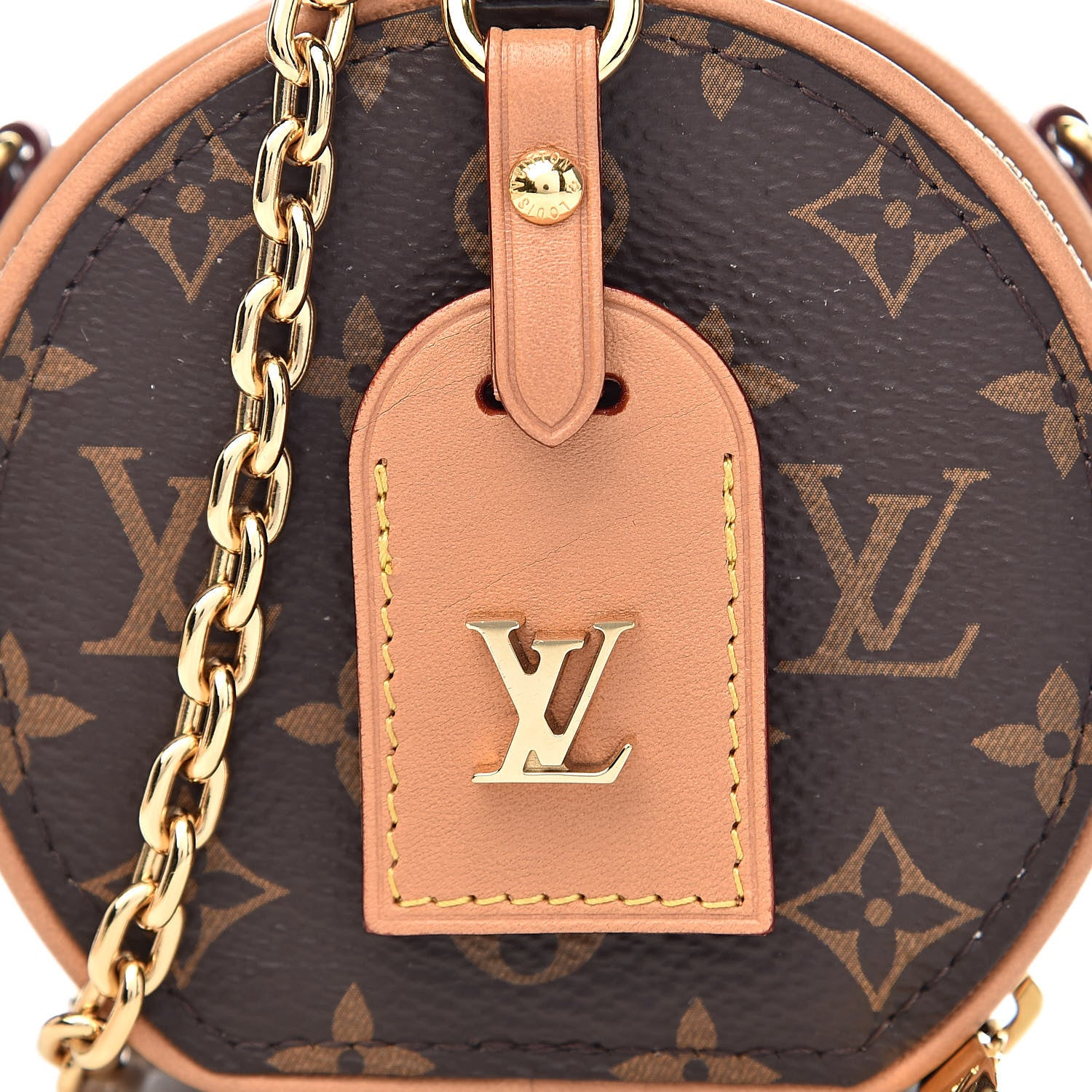 Louis Vuitton Monogram Boite Chapeau Necklace 8 of 10