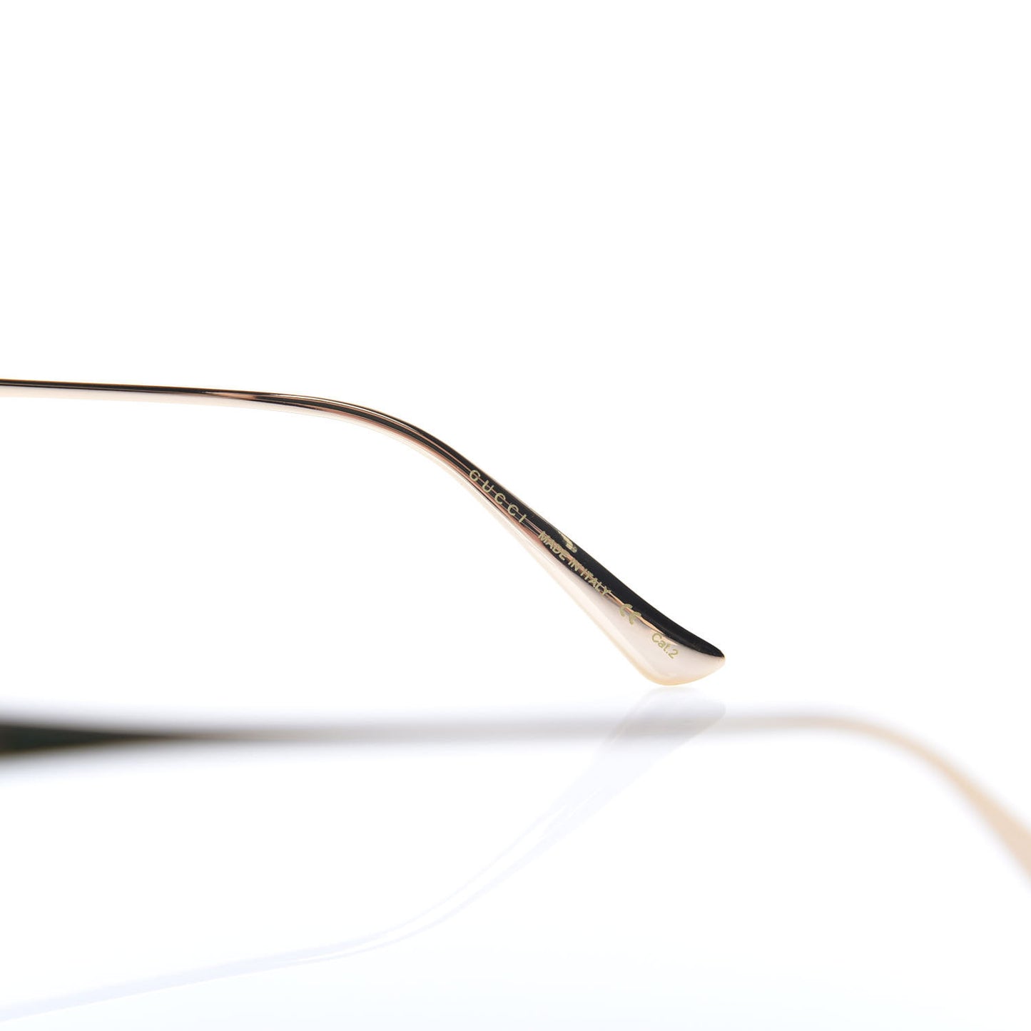 Metal Oversized Round Frame GG0225S Sunglasses Gold