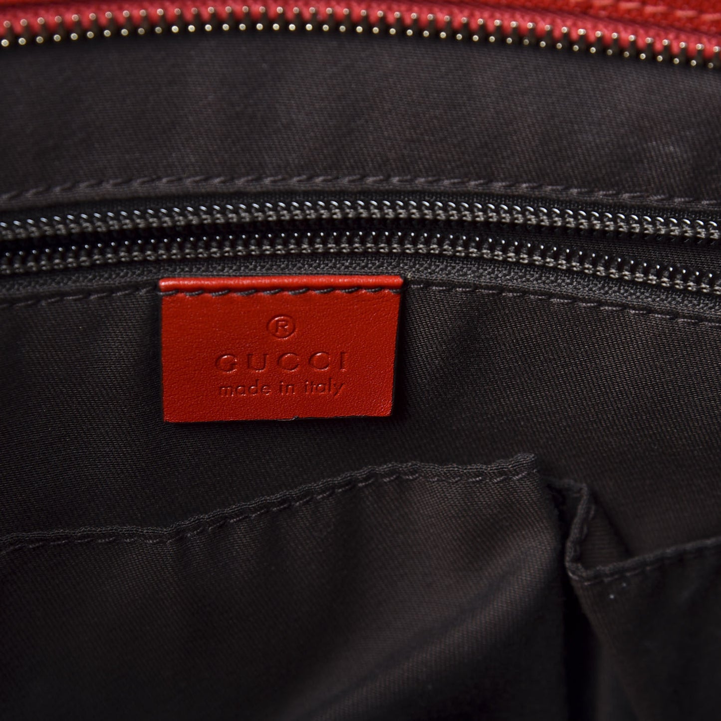 Coated Canvas Monogram Embossed Medium Flat Messenger Bag Red