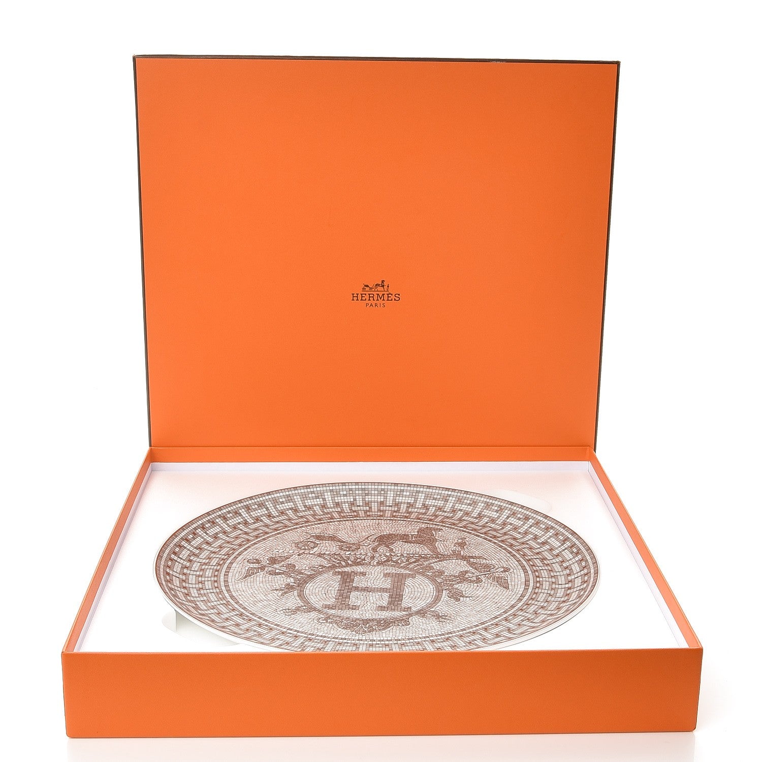 Hermes Porcelain Mosaique au 24 Platine Tart Platter 6 of 6