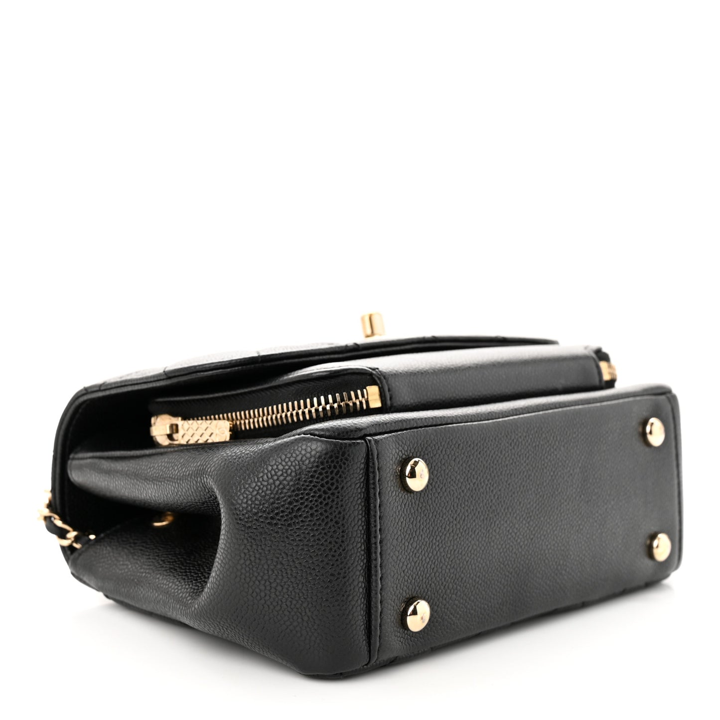 Caviar Quilted Small Business Affinity Flap Black