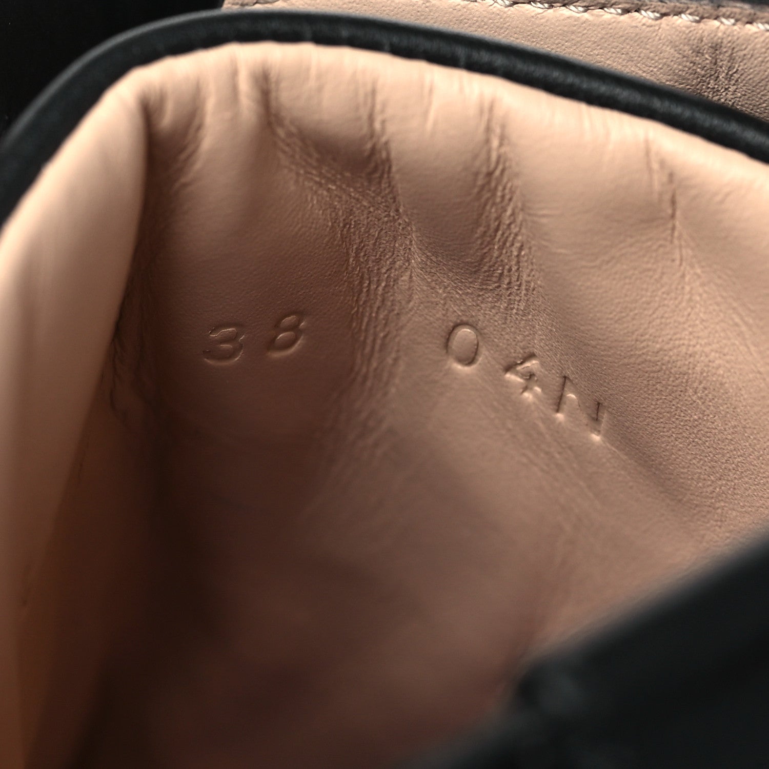 Gucci Calfskin Embroidered Lace Up Combat Ankle Boots 38 Black 7 of 8