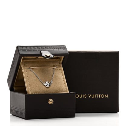 Louis Vuitton 18K White Gold Diamond Idylle Blossom Pendant Necklace 5 of 5