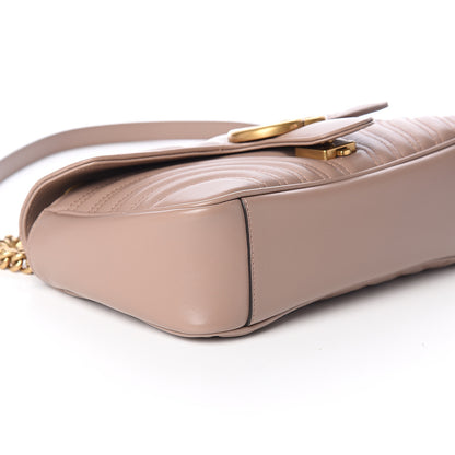 Gucci Calfskin Matelasse Small GG Marmont Shoulder Bag Porcelain Rose 6 of 7