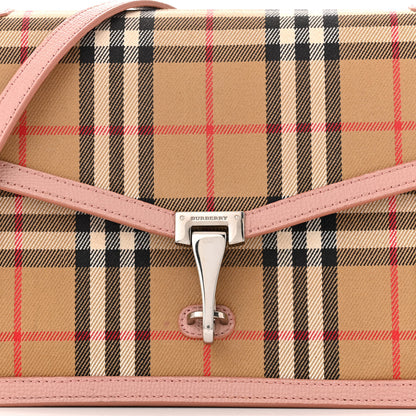 Burberry Grainy Calfskin Vintage Check Small Macken Crossbody Bag Ash Rose 9 of 16