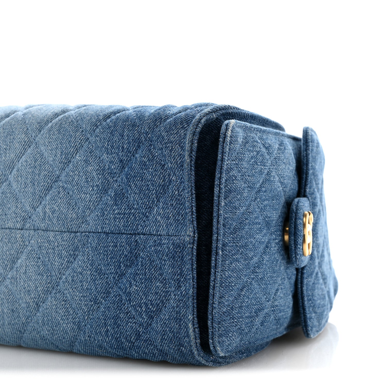 Chanel Washed Denim Quilted Small Chanel 25 Handbag Blue 10 of 12