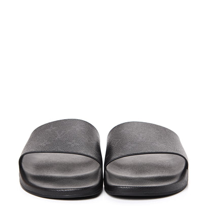 Louis Vuitton Rubber Monogram Eclipse Mens Waterfront Mules 12 Black 2 of 9