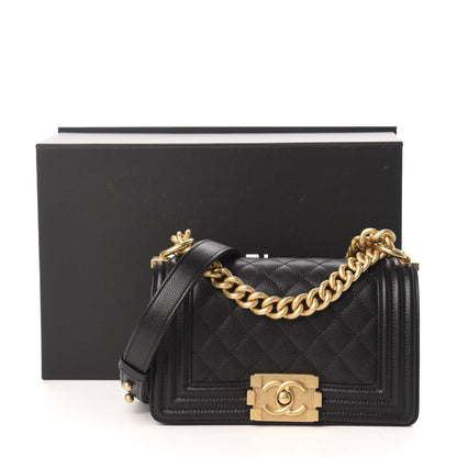 Chanel Caviar Quilted Small Boy Flap Black 11 of 11