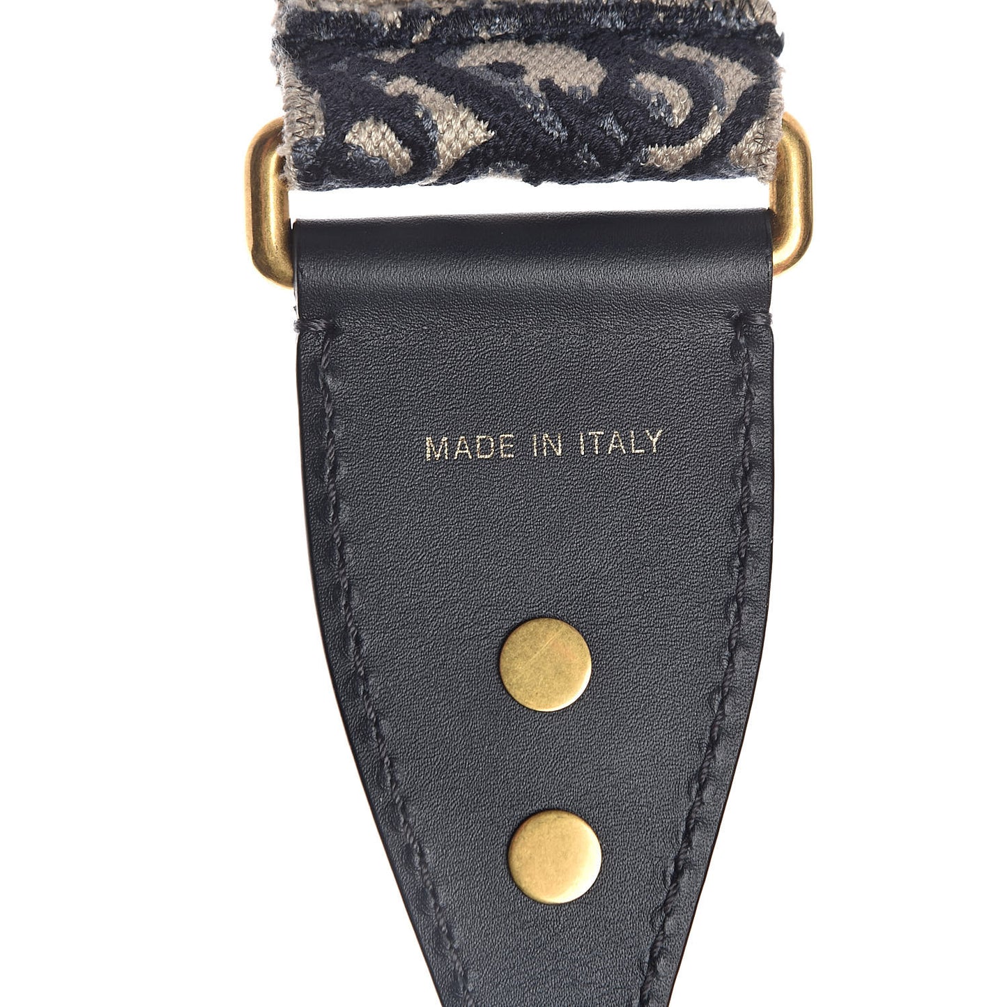 Oblique Studded Shoulder Strap Blue