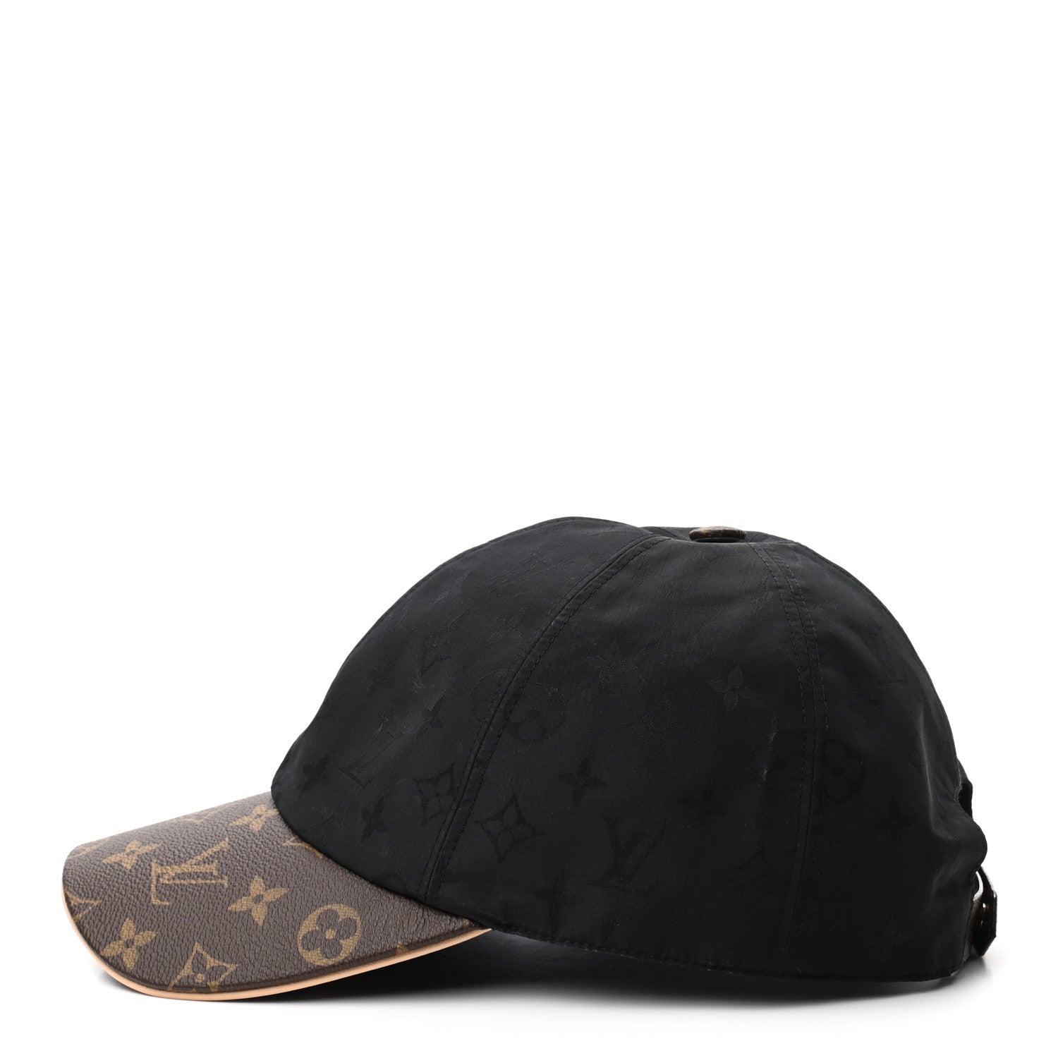 Louis Vuitton Polyester Silk Monogram LV Get Ready Cap L Black 4 of 10