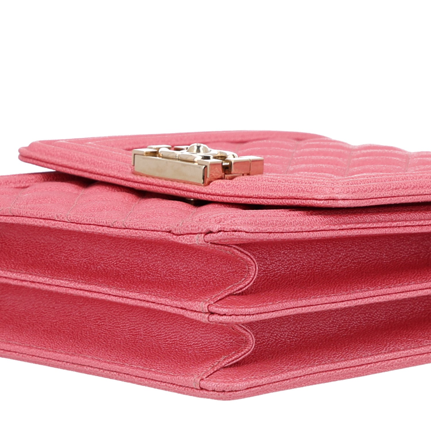 Chanel Iridescent Caviar Quilted North South Boy Flap Pink 10 of 10