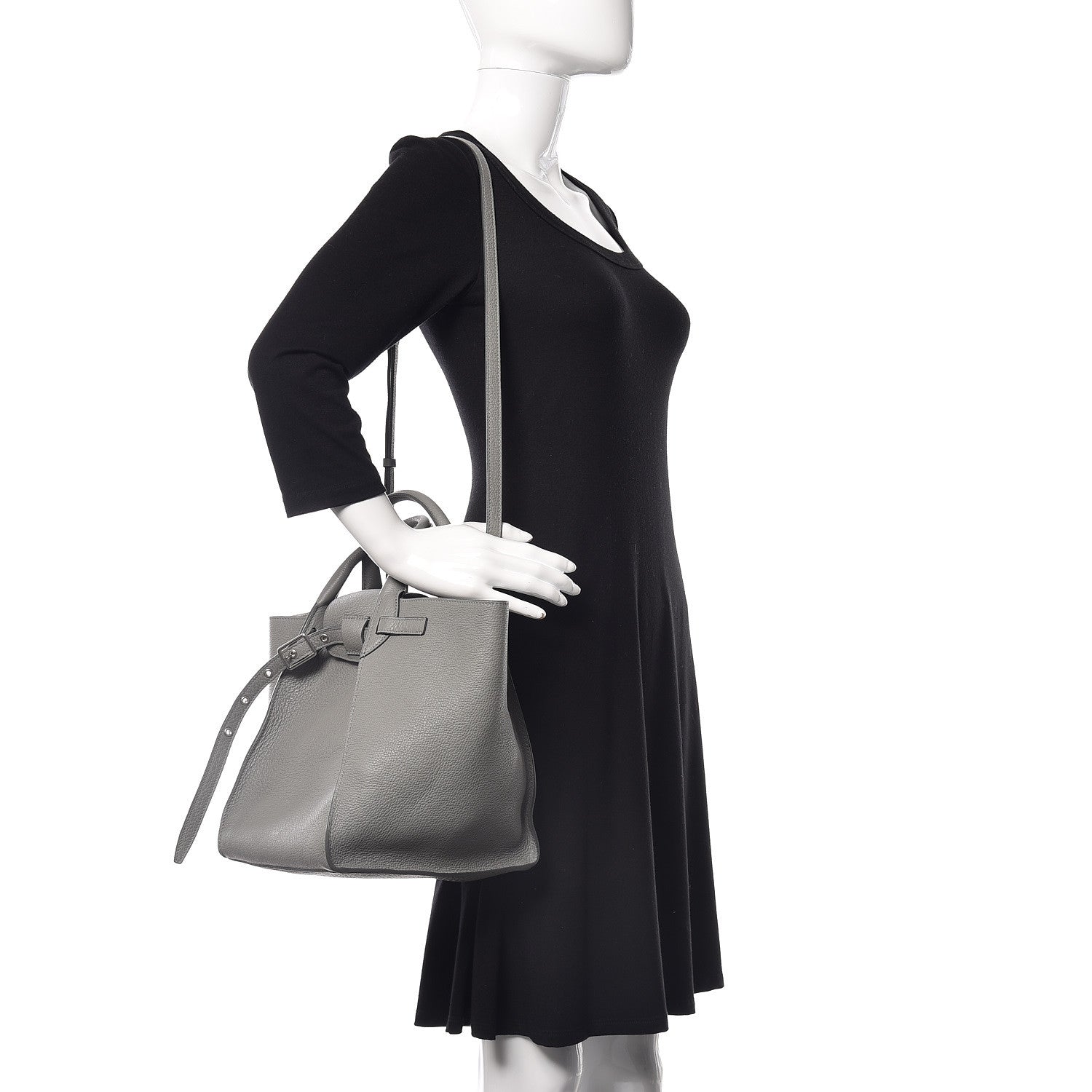 Celine Supple Grained Calfskin Small Big Bag Grey 2 of 10