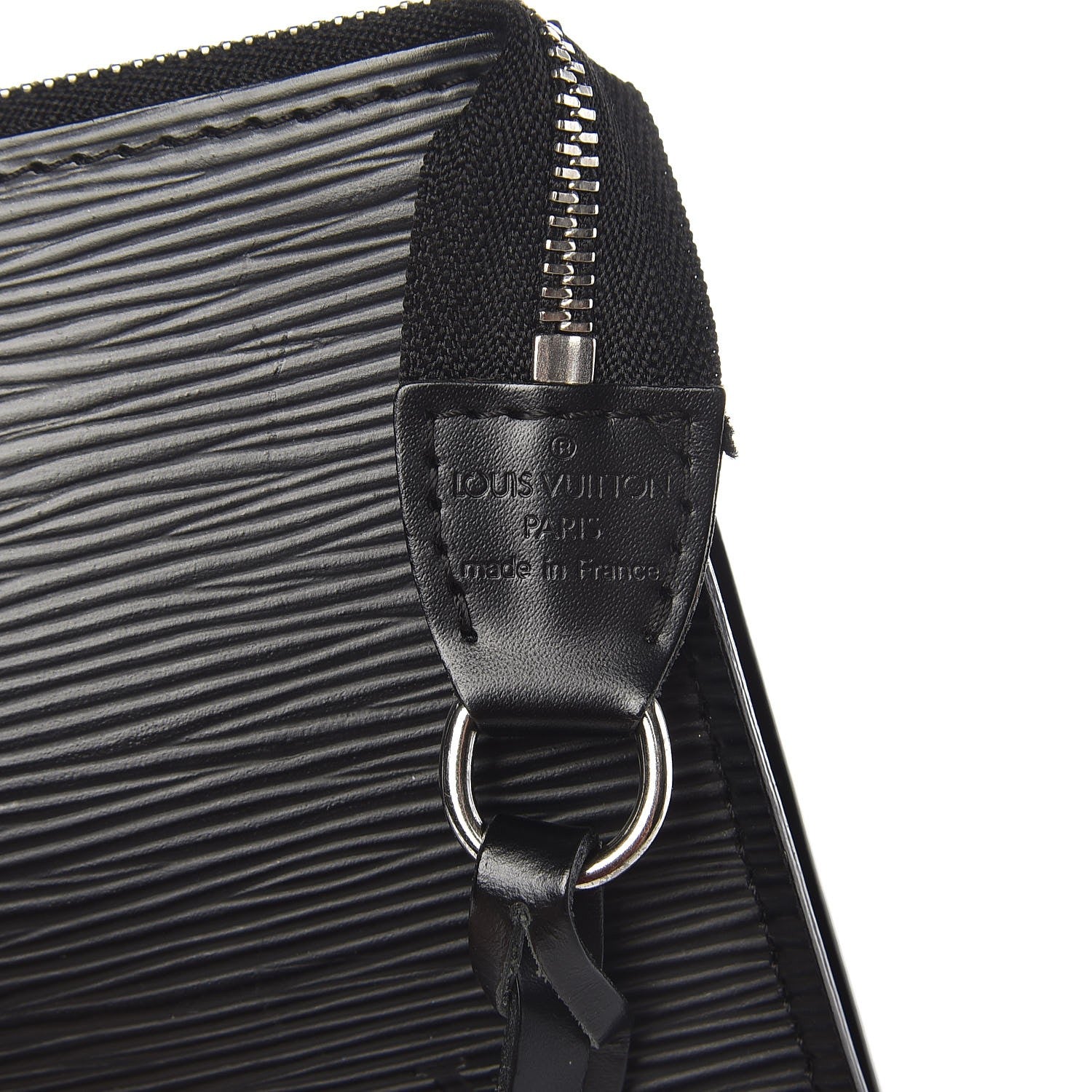 Louis Vuitton Epi Pochette Accessories 24 Black 6 of 13