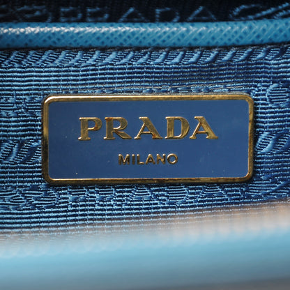 Prada Saffiano Lux Medium Promenade Tote Cobalto 7 of 8