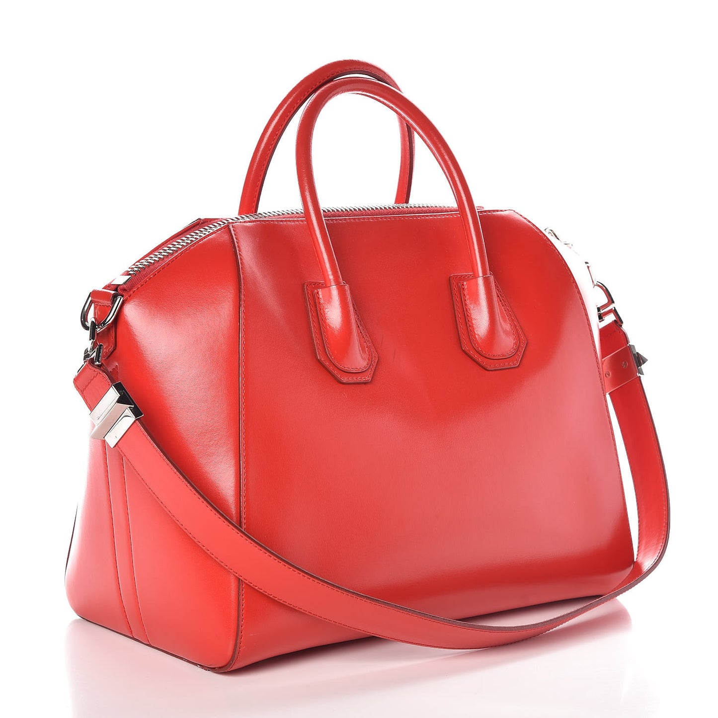 Shiny Lord Calfskin Medium Antigona Medium Red